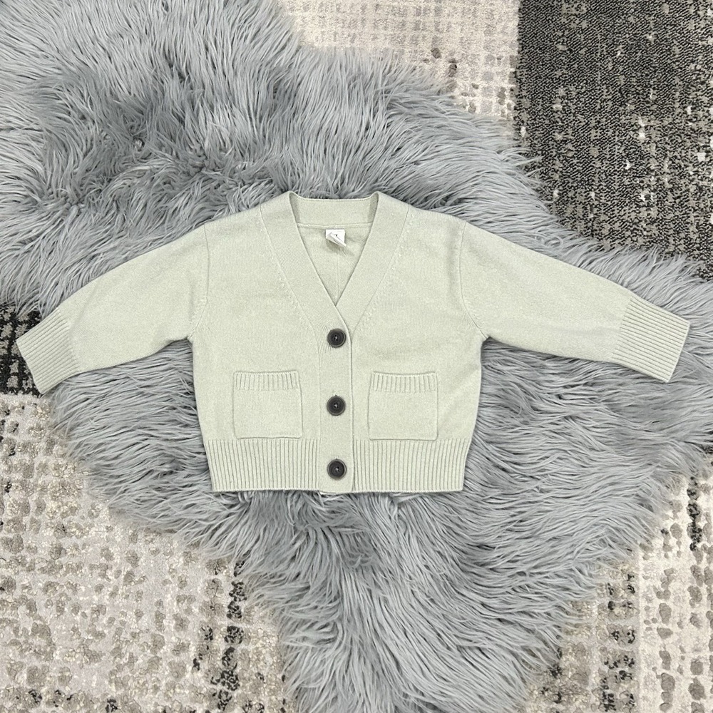 Banana Republic Baby Sage Green Cashmere Cardigan Sweater‎ ($85)